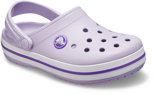 crocs neon purple